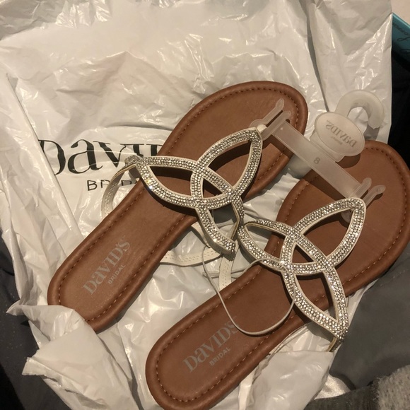 David's Bridal Shoes - David’s Bridal Sandals Size 8